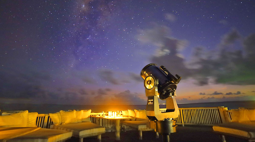 Observe the stars in Maldives