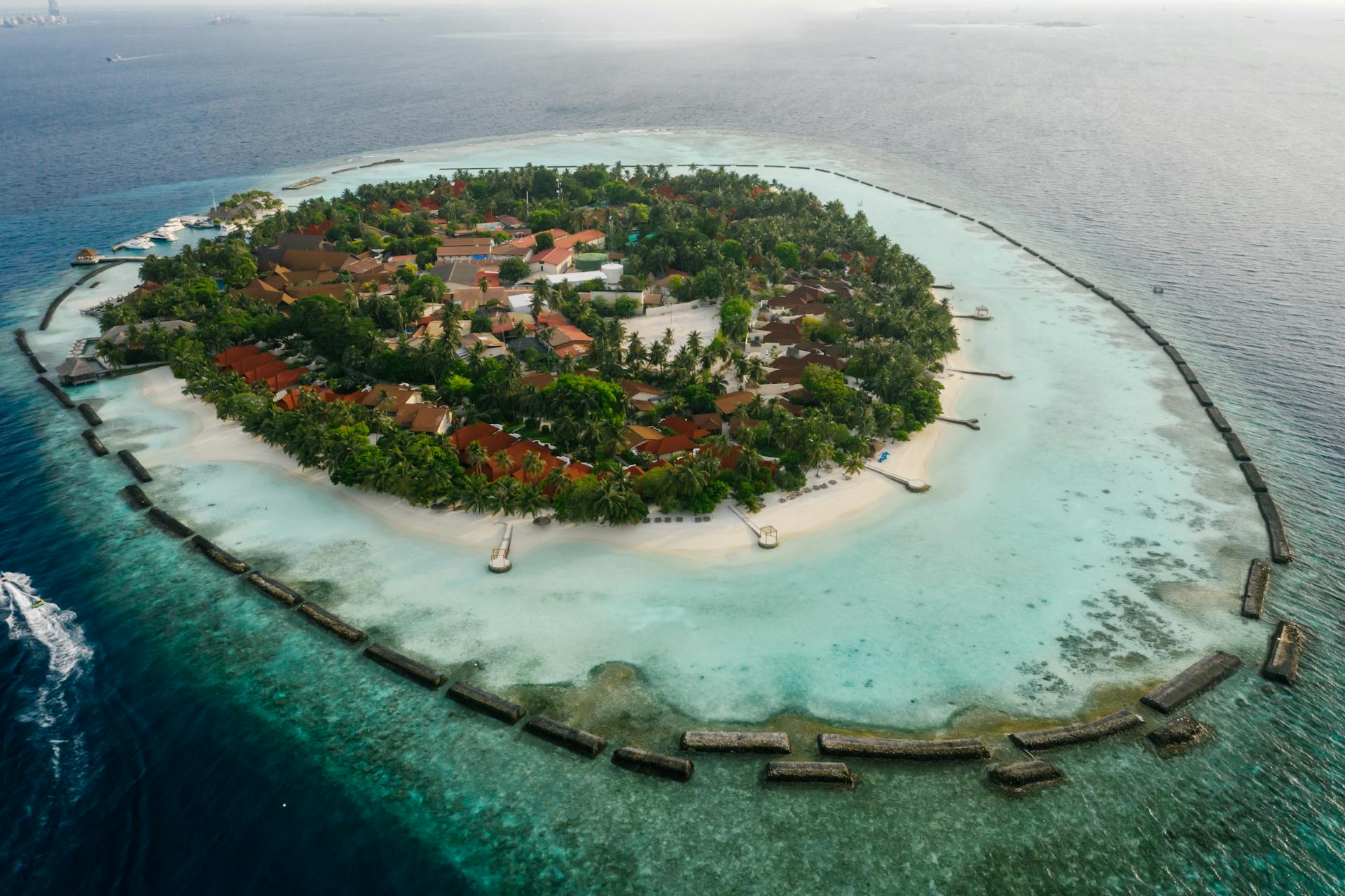Aerial shot of Palau