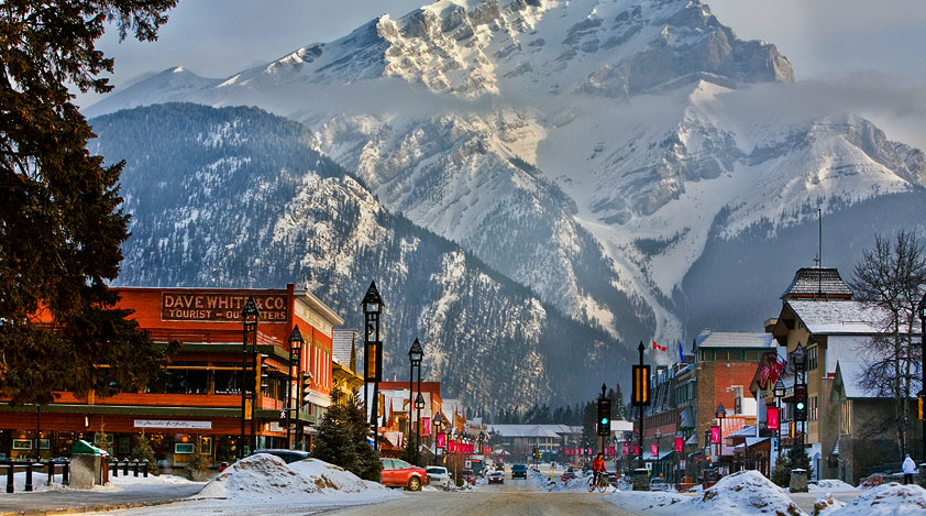 Experience winter wonderland in Banff