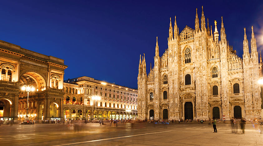 Milan Cathedral at night
