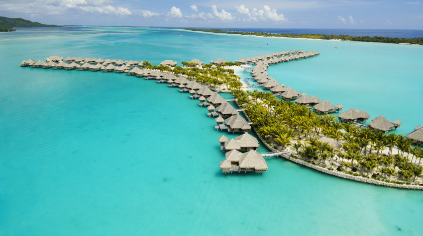 Overwater bungalows of St. Regis