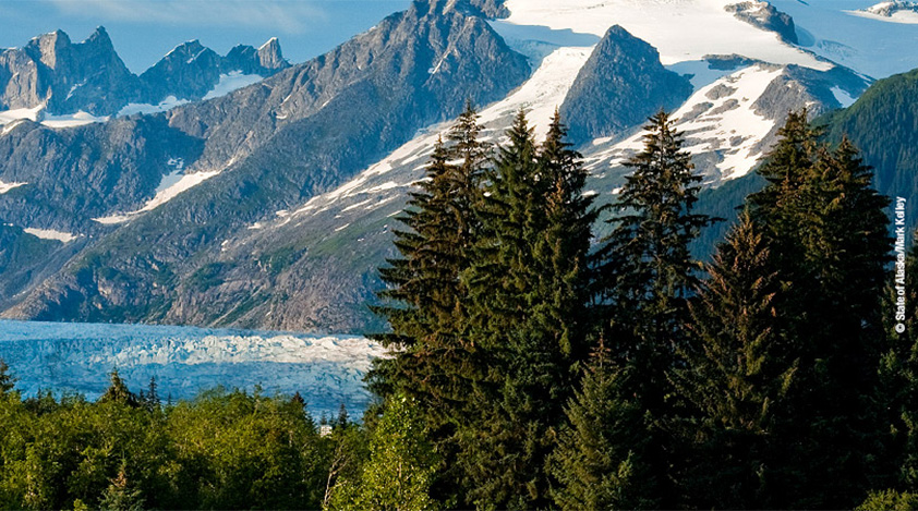 The wild landscape of Juneau, the capital city of Alaska.