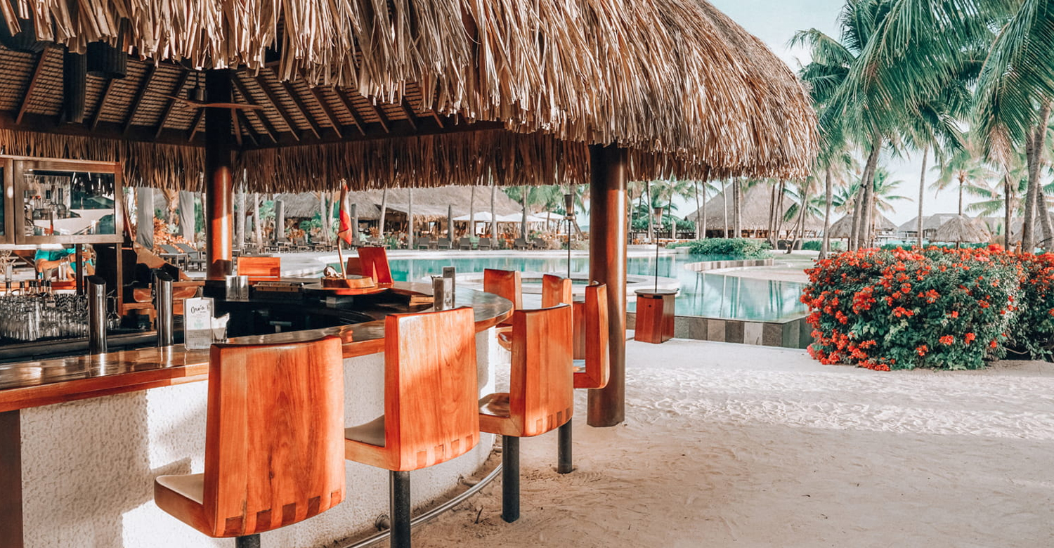 Fare Hoa Beach Bar and Grill | Credit: Four Seasons Resort Bora Bora