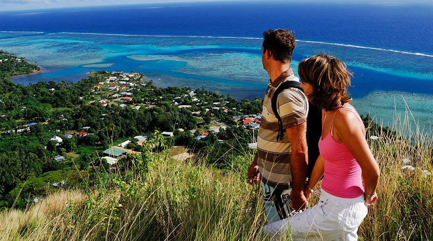 Enjoy a hike in Tahiti for fantastic views of the island