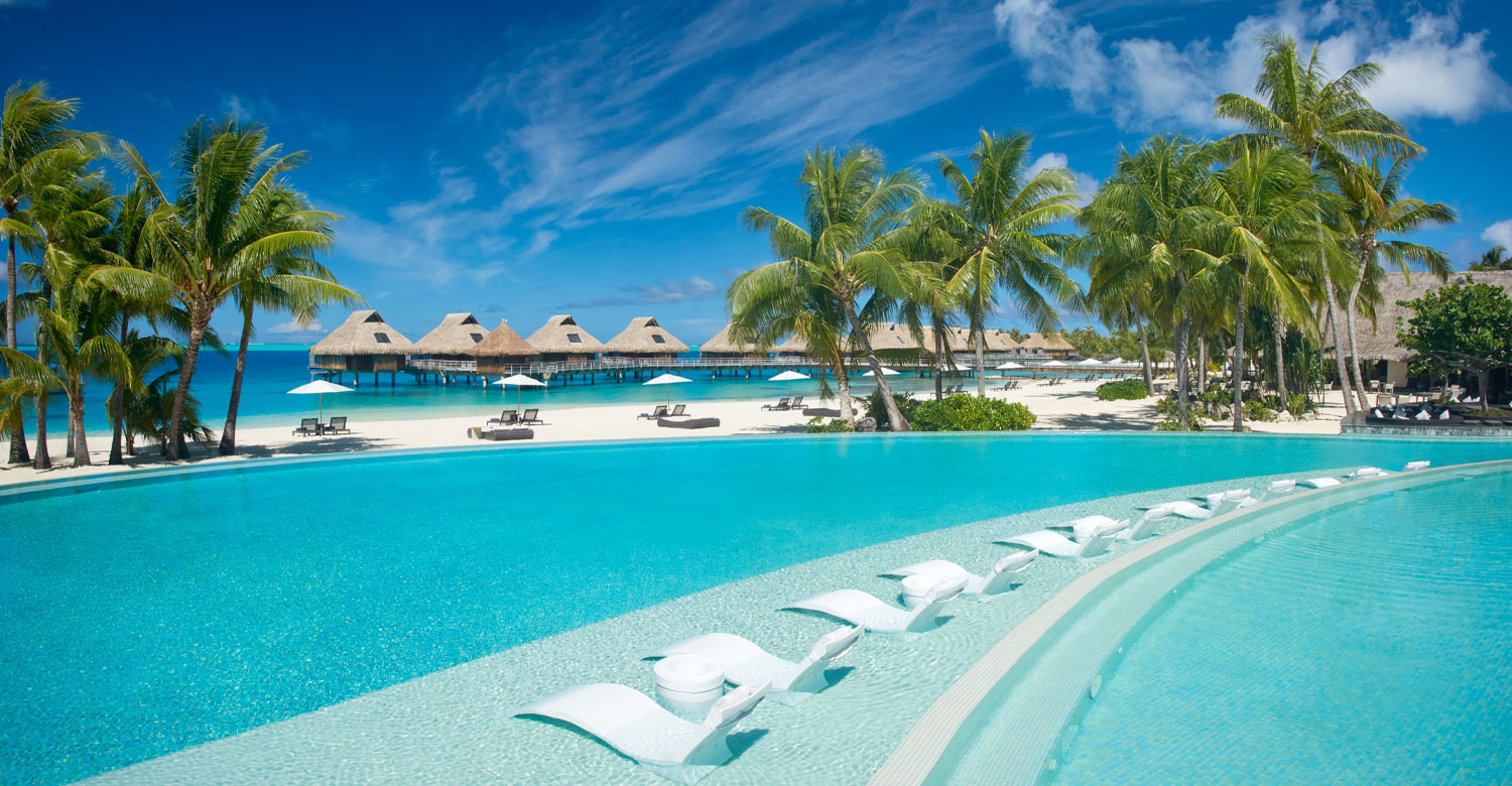 Stunning pool at Conrad Bora Bora Nui