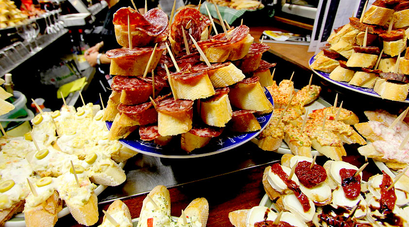 Spain's great tasting pintxos.