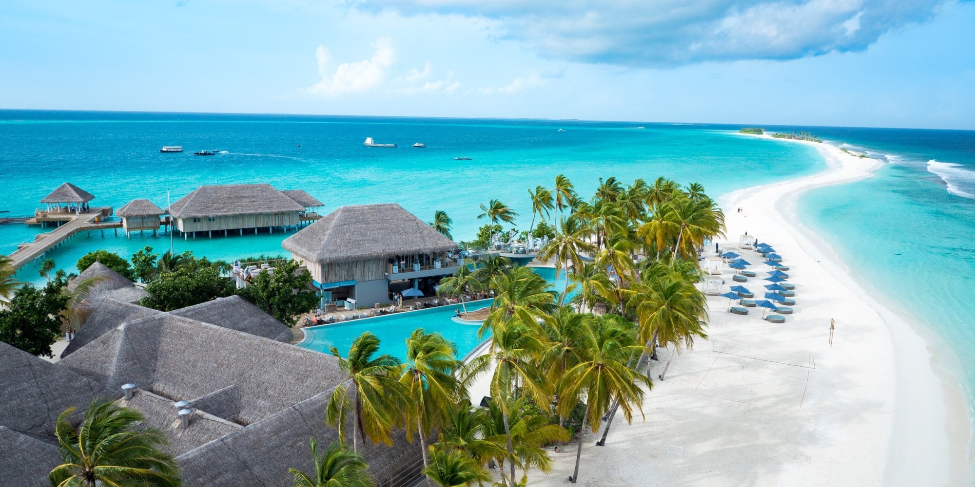 Stunning view of Maldives beach