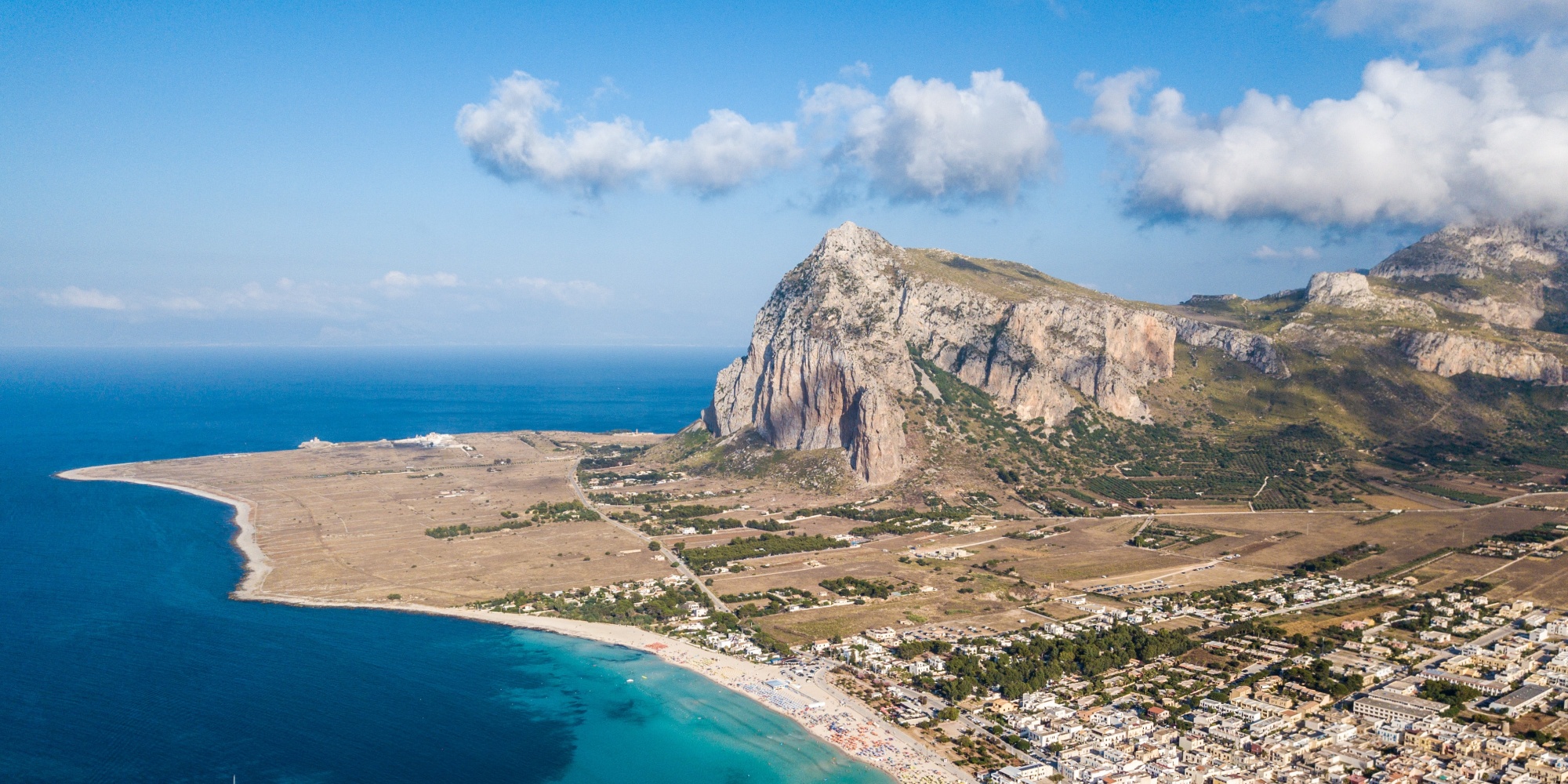 birds eye view of San Vito Lo Capo Sicily