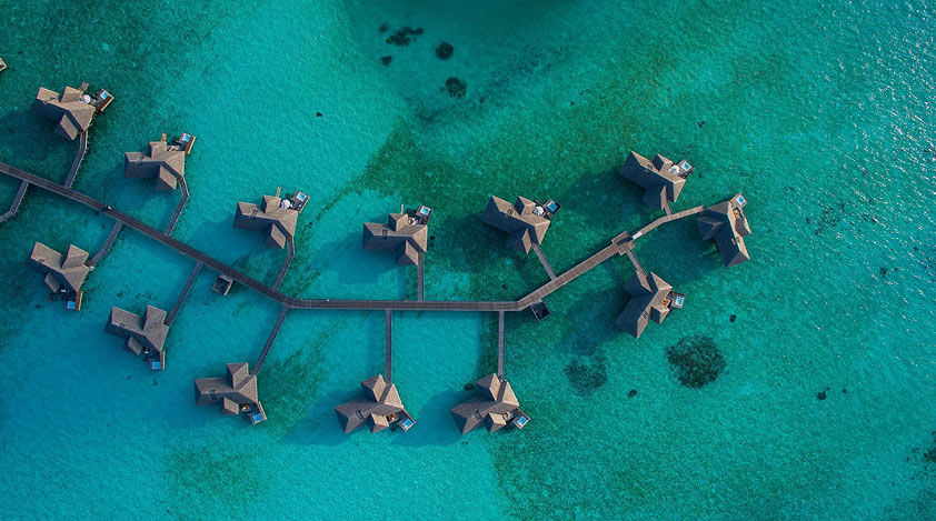 Luxury overwater villas in Maldives