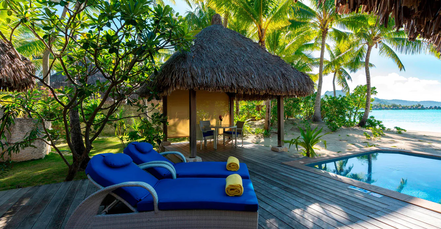 Beach Front Suite Villa & Pool | Credit: The St Regis Bora Bora Resort