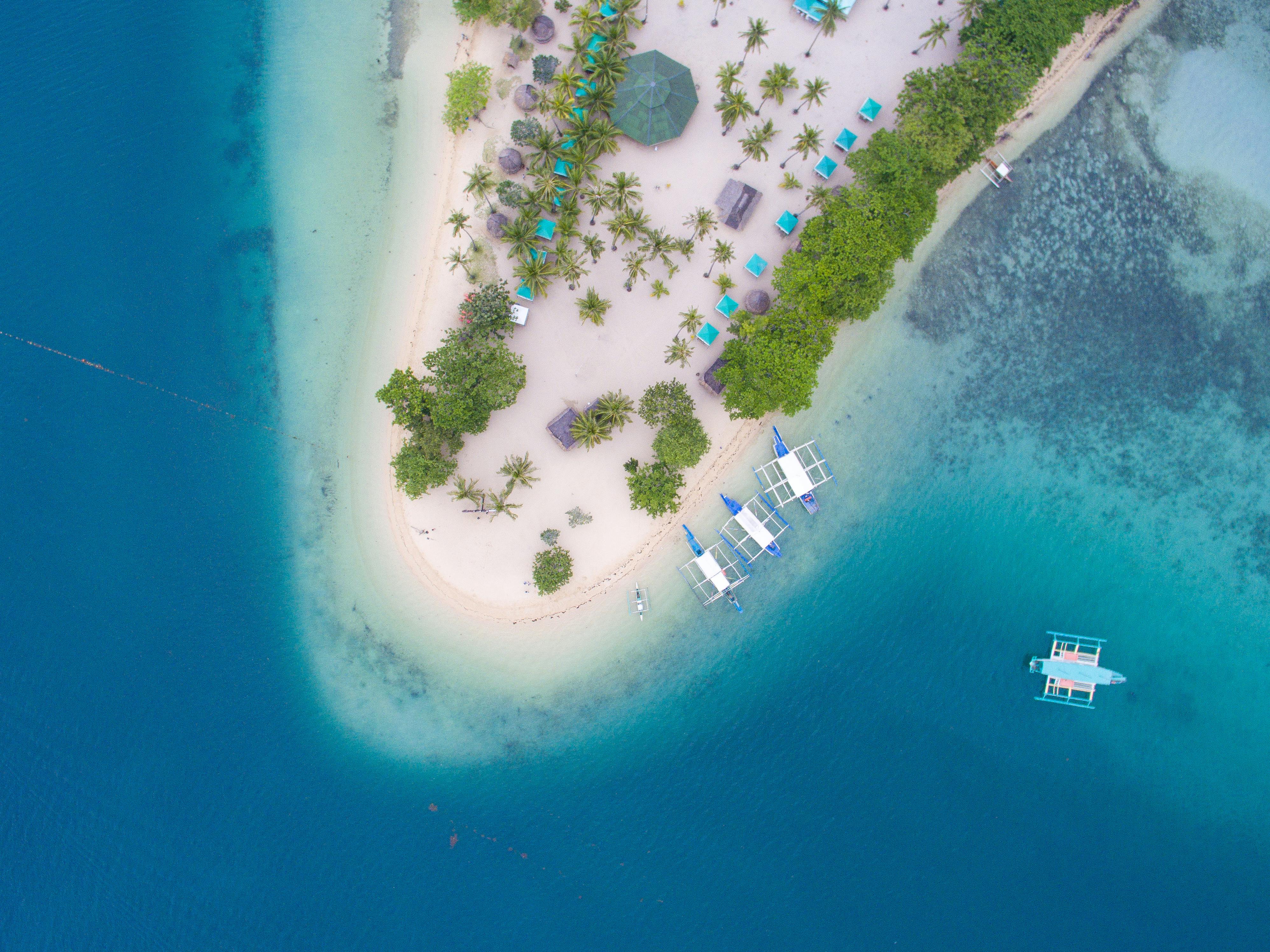 Bird's Eye View Photo of Island