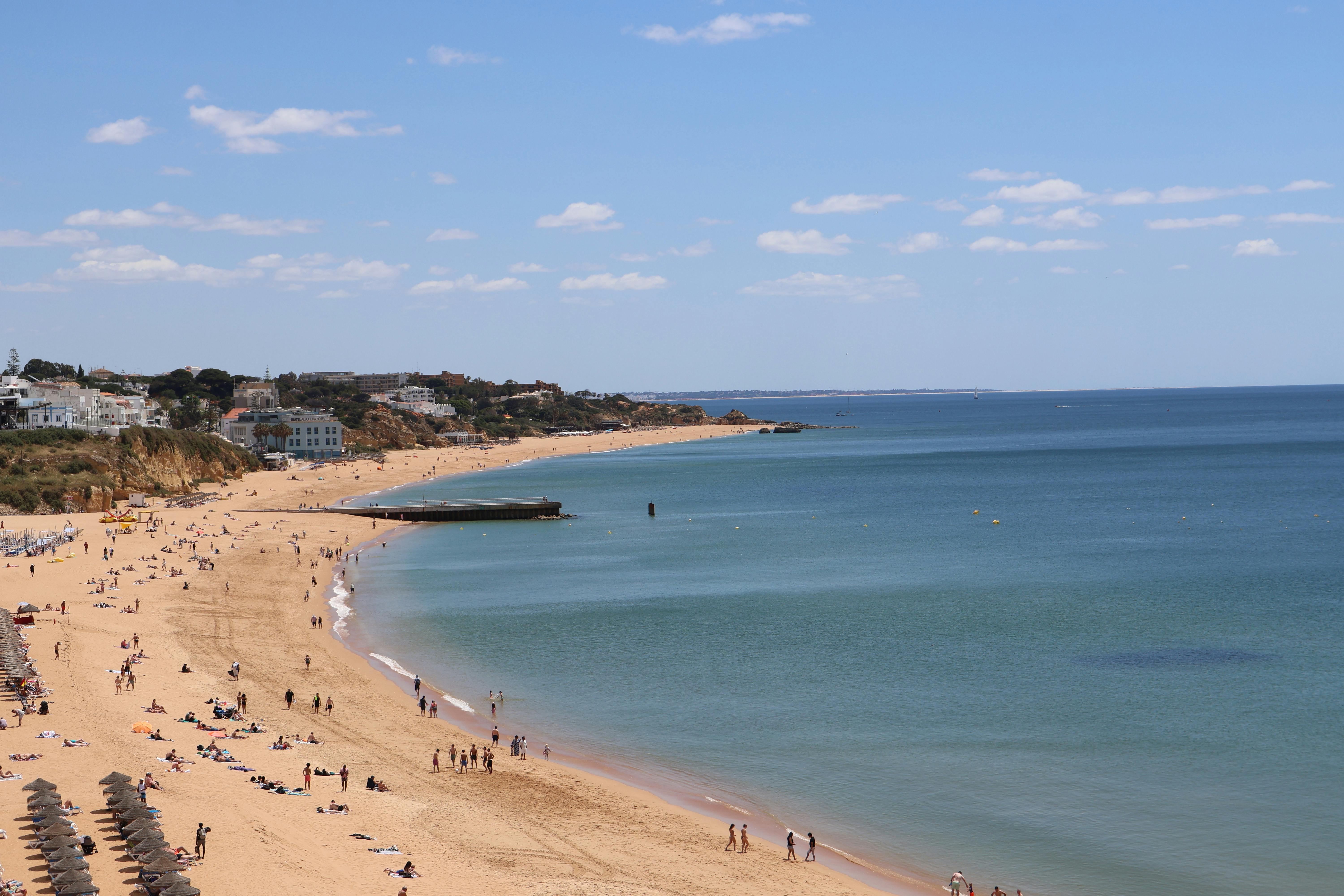 A sunny day on the Algarve coast