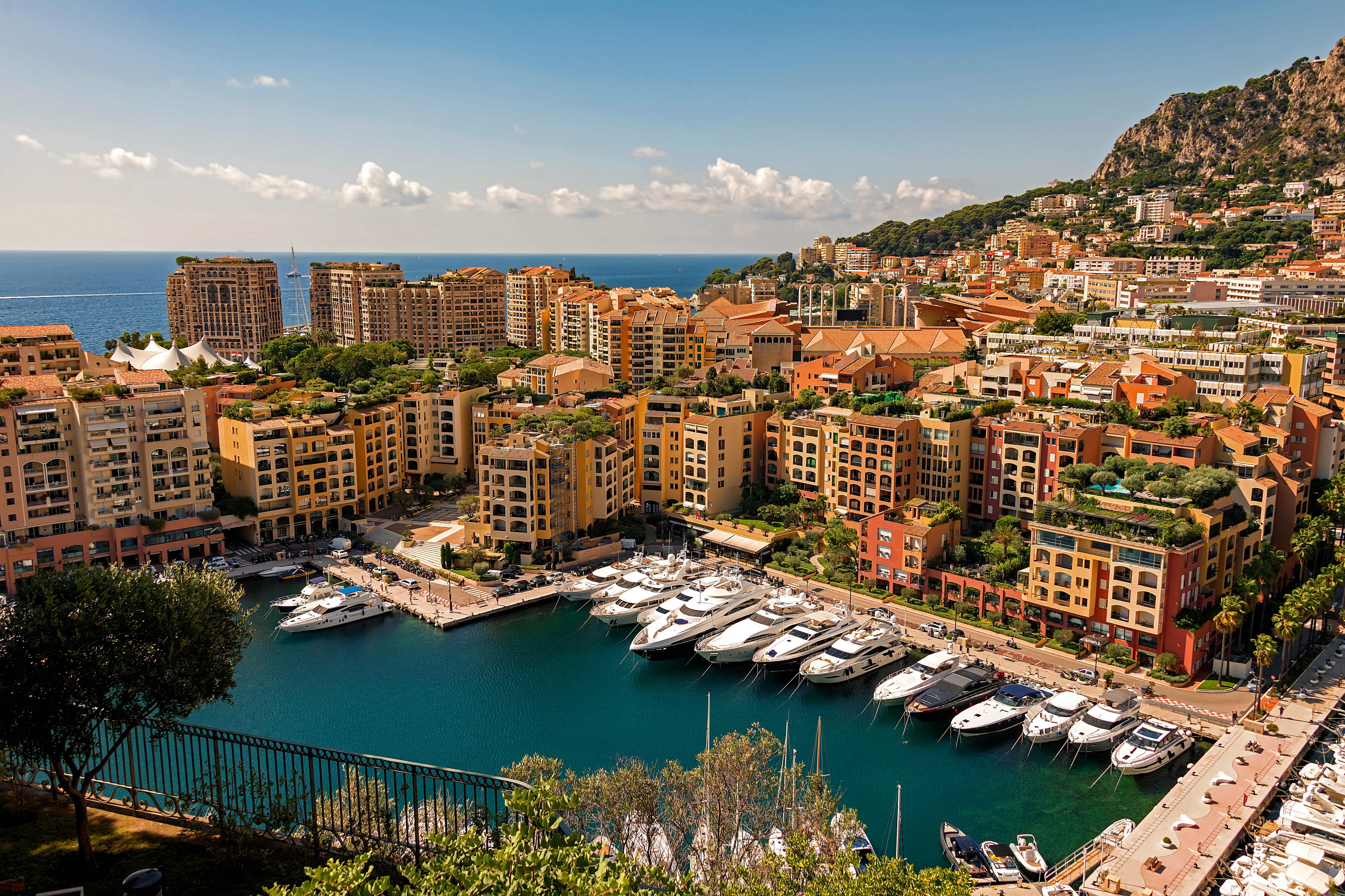 A panoramic view of Monaco’s serene coastline