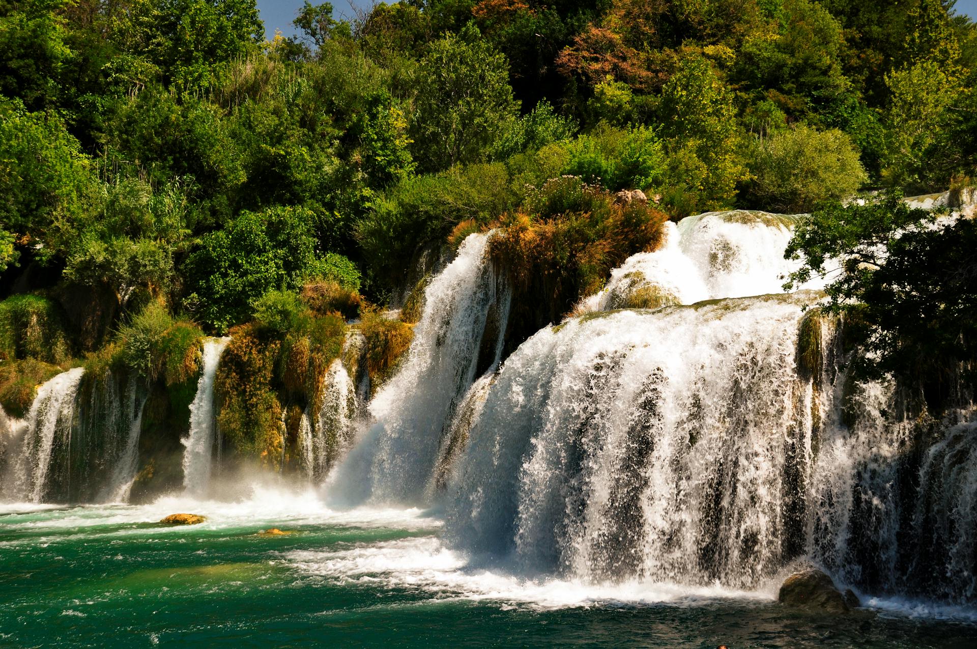 A waterfall in Kras, Croatia