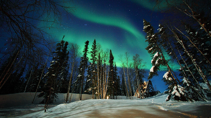 Viewing the Northern Lights in Yellowknife, Canada