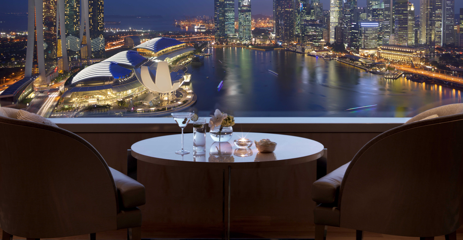 View from the Club lounge at The Ritz-Carlton Millenia | Credit: Singapore Tourism Board