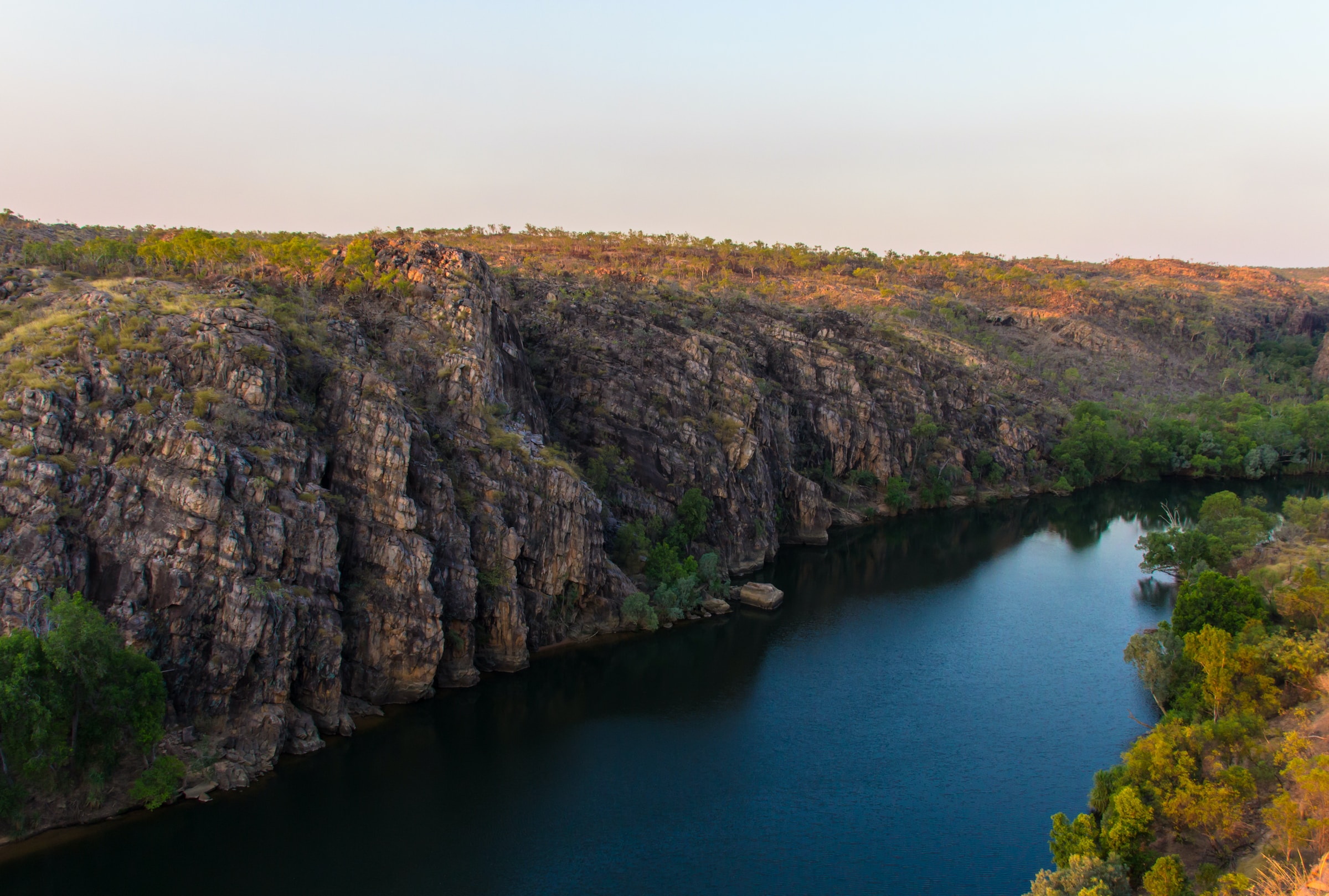 The Nitmiluk Gorge (aka Katherine Gorge) within the Nitmiluk National Park.
