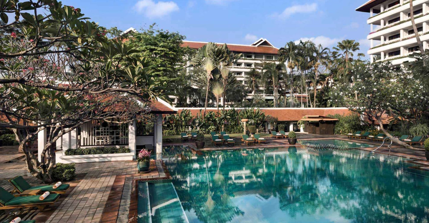 Stunning pool at Anantara Riverside Bangkok Resort | Credit: Anantara Riverside Bangkok Resort